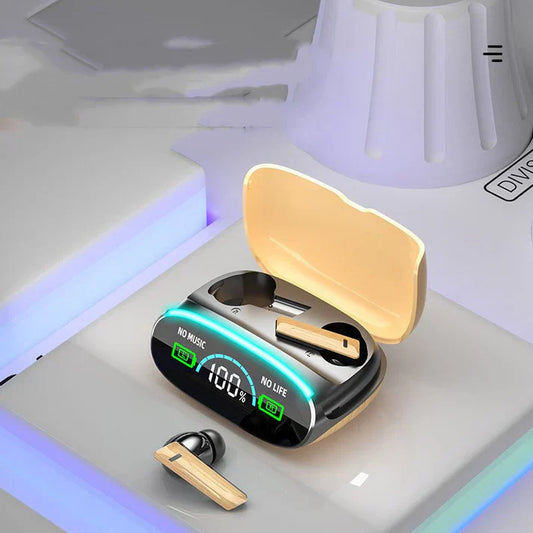 Wood Grain Wireless Bluetooth Earbuds